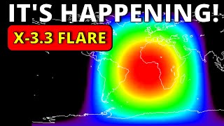 WARNING X33 SOLAR FLARE NOW [upl. by Justina]