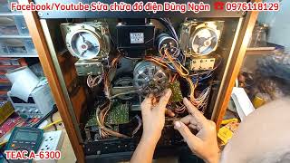 Sửa chữa đầu băng cối TEAC A6300 LỖI MOTOR CHÍNH tua băng được play không được [upl. by Okimuy767]