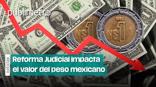 Reforma Judicial en México impacta el valor del peso frente al dólar [upl. by Ayyn221]