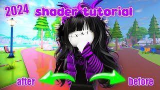 How to get SHADERS in roblox  My shader settings WORKING 2024 ʚɞ [upl. by Nossila]