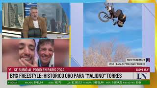 Histórico oro para quotMalignoquot Torres en BMX Freestyle el testimonio de su papá José [upl. by Abagael]