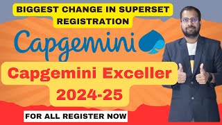 Capgemini Exceller For All  Superset Registration started Freshers Register Now [upl. by Annaeiluj281]