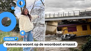 Brug dreigt in te storten na botsing met woonboot [upl. by Cletus]