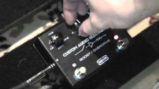 MXR Custom Audio Electronics BoostOverdrive Pedal Demo [upl. by Farrar]