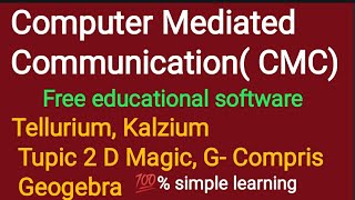 Computer Mediated Communication  Free educational software tellurium kalzium and more💯💯 [upl. by Deelaw280]