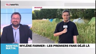 Mylène Farmer  Télé Nantes 6 juin 2023  Nevermore 2023 les fans campent devant la Beaujoire [upl. by Farlay216]