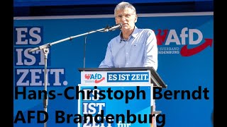 Hans Christoph Berndt  AFD Brandenburg  Wahlkampfrede [upl. by Rainwater378]