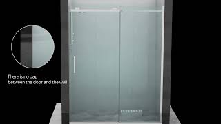 CAGLS2Frameless Shower Door with SGCCCertified Tempered Shower Glass [upl. by Nylicaj]