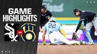 White Sox vs Brewers Game Highlights 53124  MLB Highlights [upl. by Ecyarg]