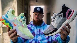 NIKE REACT PRESTO VS ADIDAS ULTRABOOST COMPARISON Which Is More Comfortable [upl. by Astor634]