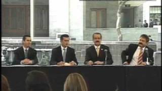 Los sorprende el temblor en plena conferencia [upl. by Ardnasella]