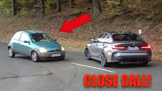 Cars Around The Nürburgring  Ford KA Drives INTO M3  WRX STI M4 GTi 8R 992 GT3 [upl. by Esau]