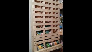 Pantry Magic Rotating Can Rack Organizer DIY [upl. by Ardnuasak]