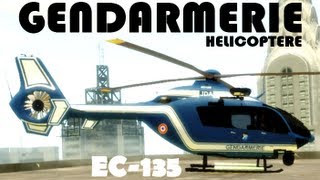 GTA IV Mods French  HÉLICOPTÈRE GENDARMERIE  EC135 [upl. by Nap]