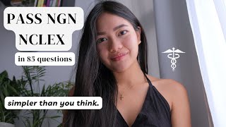 How to actually PASS the NGN NCLEX in 85 questions on your FIRST TRY  2024 [upl. by Yldarb731]