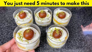 4 Ingredients Dessert Recipe  No oven  No Baking  No Gelatin  Quick and Delicious 😋 [upl. by Sophey181]