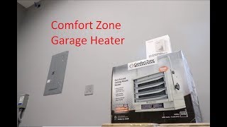 How to Heat a Garage or Workshop for Under 100 The Comfort Zone Industrial Heater Does it Work [upl. by Der]