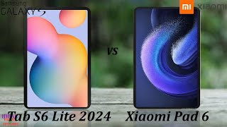 Samsung Galaxy Tab S6 lite 2024 vs Xiaomi Pad 6 [upl. by Avilla]