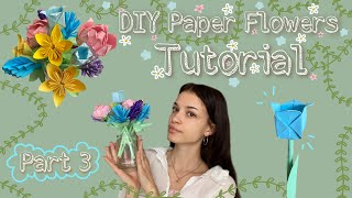 Diy Paper Flower Bouquet Tutorial 💐  Part 3 [upl. by Pierce20]