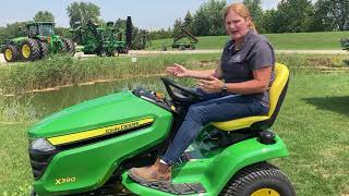 John Deere X300 Series Lawn Tractor  Basic Operation [upl. by Rhetta88]