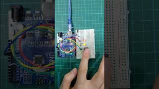 OnePush Button Controlling Leds in Arduino shorts [upl. by Inilam]