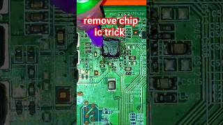 desoldering ic chip smd electronics ic pcb soldering sonuelectro shorts [upl. by Dobb]