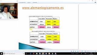 DER DIE DAS en Nominativo Acusativo y DATIVO y el articulo indeterminado [upl. by Trimmer]