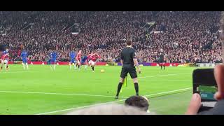 Bruno penalty vs Chelsea  Stretford end POV [upl. by Januarius]