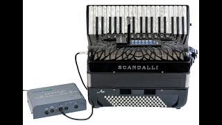 Scandalli Air MIDI Accordion Musictech Digibeat  Built in Sounds amp Rhythms Electronic Bass Sounds [upl. by Wedurn319]