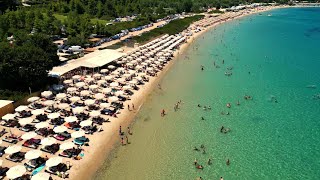 Most popular Beach on Halkidiki  Cabana Beach  Paliouri Greece [upl. by Acilef]