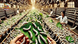 The Silk Journey Exploring How Chinese Farmers Cultivate Billions of Silkworms [upl. by Alegnasor]