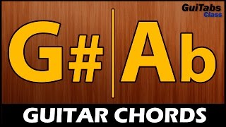 G CHORD  Ab CHORD 🎸 Beginner GUITAR Chords 🎓 How to play the G  Ab Chord 🎵 [upl. by Kempe324]