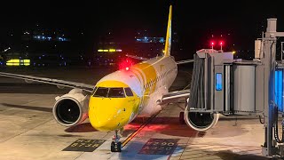 4K Scoot Embraer E190E2 9VTHB  Inaugural Miri  Singapore [upl. by Salaidh]