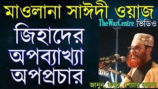 Saidi bangla waz জিহাদের অপব্যাখ্যা ও অপপ্রচার। [upl. by Nortad]