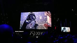 E3 2019 Crowd Reaction to LEGO Star Wars The Skywalker Saga Reveal Trailer  Xbox Briefing [upl. by Yrollam333]