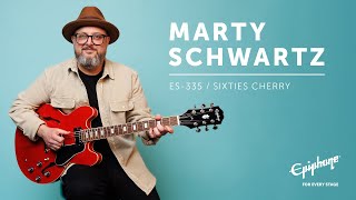 Marty Schwartz Epiphone ES335 Signature Model [upl. by Tesil462]