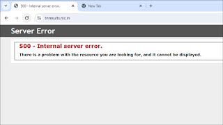 500  Internal Server Error [upl. by Reinhart]