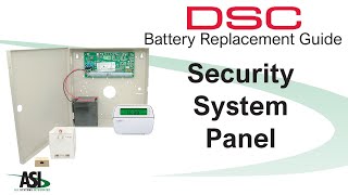 DSC Security System Panel Battery Replacement [upl. by Olenta]