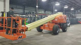 JLG 600S BOOM LIFT RUNNING AND OPERATING [upl. by Torin]