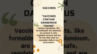 Vaccine ingredients are safe 💉 VaccineFacts HealthScience FunFacts shortsvideos [upl. by Alletsyrc]