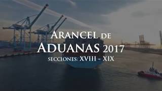 ARANCEL DE ADUANAS 2017 Secciones XVIII  XIX [upl. by Enyamrahc503]