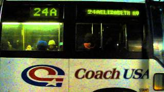 Coach USA  New Jersey Transit 2000 NovaBus RTS06 2552 On The 24A  Broad Street amp Raymond Blvd [upl. by Nahsad291]