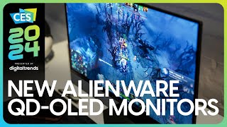 New Alienware QDOLED Monitors Laptop Updates  Dell at CES 2024 [upl. by Stochmal578]