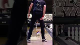 Pro Bowler Makes Trick Shot Look Easy bowling shorts trickshots [upl. by Gnolb]