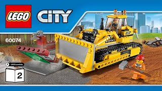 LEGO instructions  City  Construction  60074  Bulldozer Book 2 [upl. by Diao]