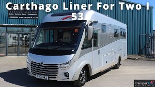 Carthago Liner For Two I 53 Motorhome For Sale at Camper UK [upl. by Krasnoff]