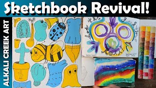 Sketchbook Revival 2023 Fun things to do in your sketchbook sketchbookrevival2023 [upl. by Eadahs345]