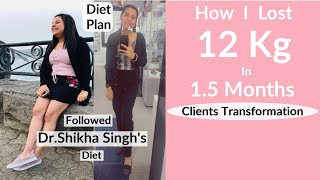 How I Lost 12 Kg In 15 MonthBy Dr Shikha SinghWeight Loss JourneyDietAmanpreet Diet PlanHindi [upl. by Rekoob]