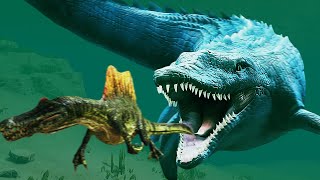 HUNTING DINOSAURS as NEW MOSASAURUS in Path of Titans [upl. by Tamanaha]