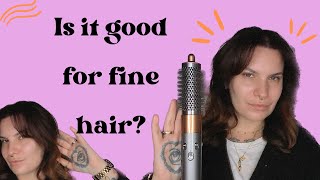 How to get volume shine and longevity using the Dyson Airwrap  Blow dry for fine and thin hair [upl. by Lamb]